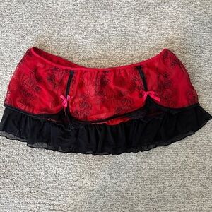 Jezebel Micro Mini Lace Lingerie Skirt - S
